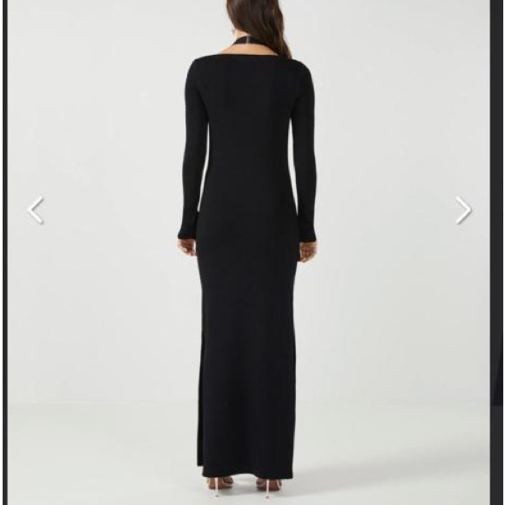 Black Long Sleeve Gown New With Tags